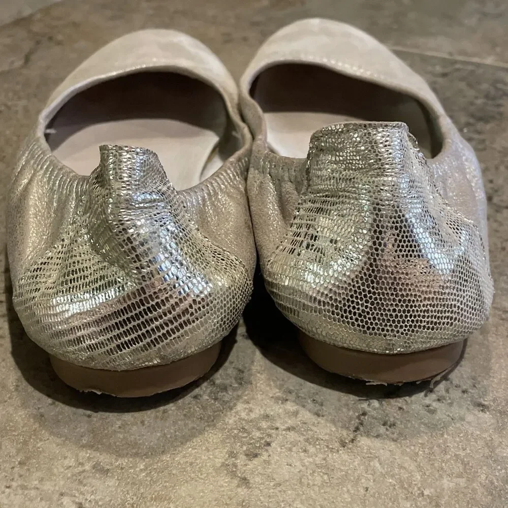 Geppetto's Gold Ballet Flats Girls Size EU 31 US 13-13.5 Handmade in Spain